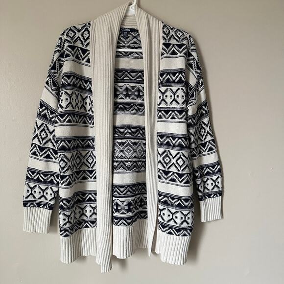 Chaps Sweaters - Chaps Cardigan Sweater Womens SMALL Knit Oversized Western Southwest Aztec